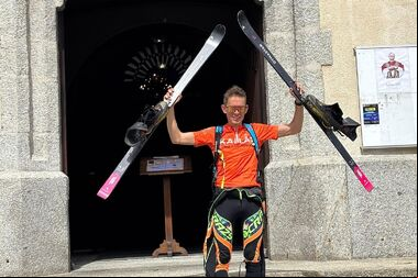 William Boffelli tiene ahora el récord de ascenso y vuelta en esquís al Mont Blanc