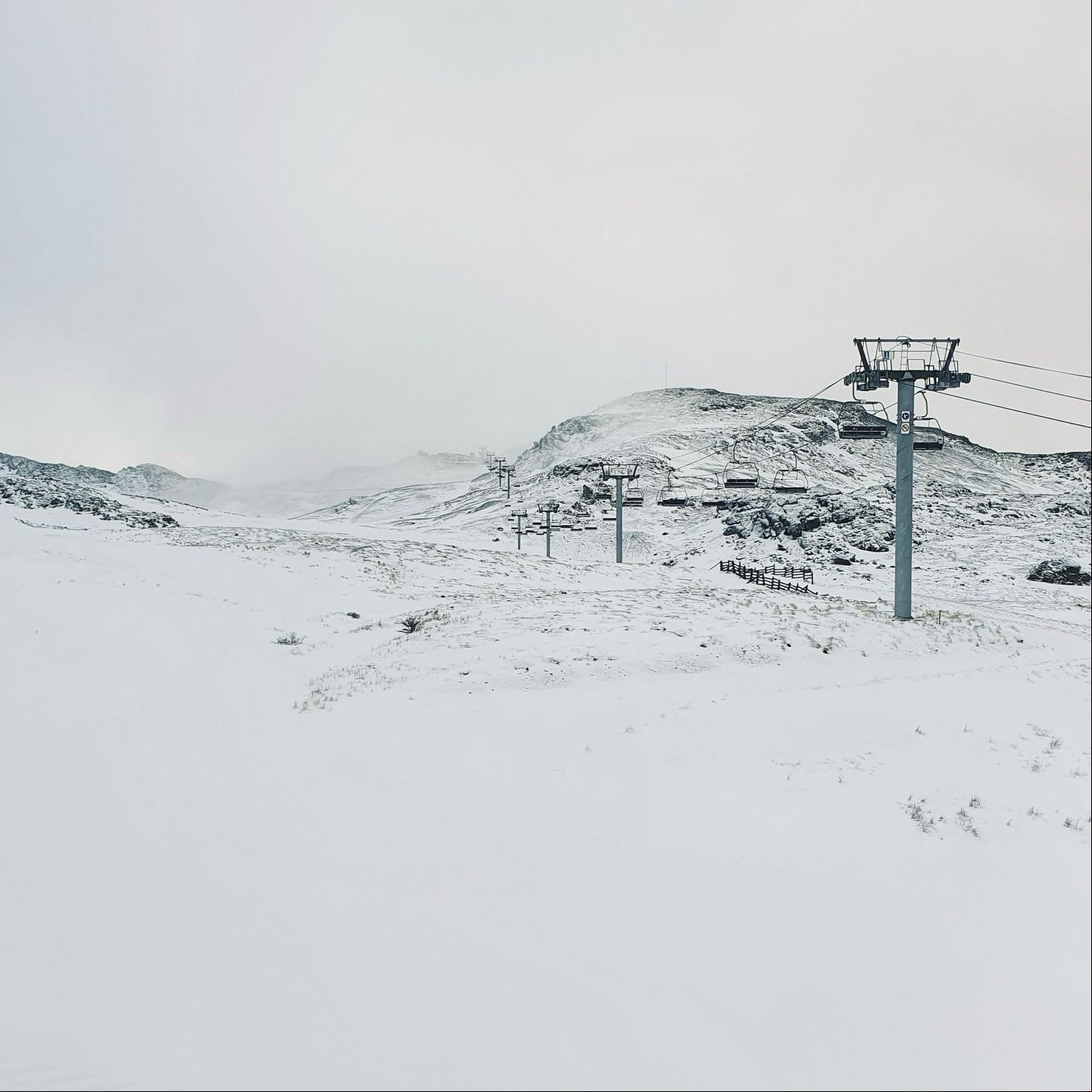 nieve en Cerro Castor