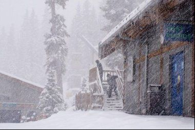 Imágenes de la nevada en USA